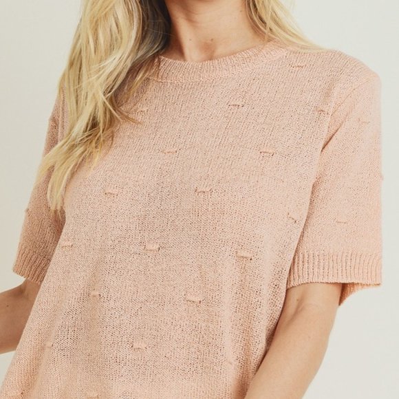 Peach Knit Top - Picture 7 of 7